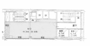 賃貸オフィス間取り図