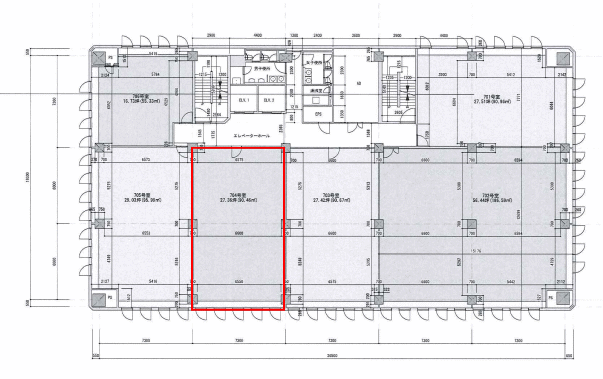 賃貸オフィス間取り図