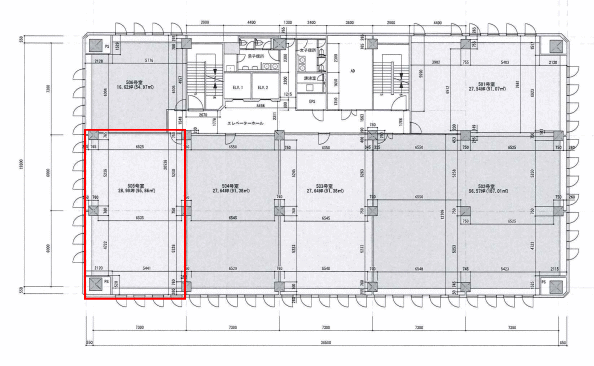 賃貸オフィス間取り図