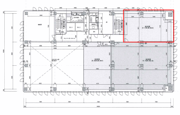 賃貸オフィス間取り図