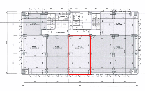 賃貸オフィス間取り図