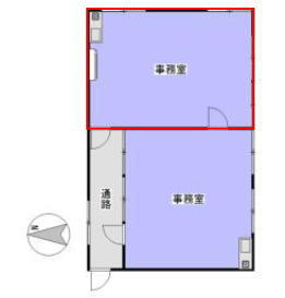賃貸オフィス間取り図