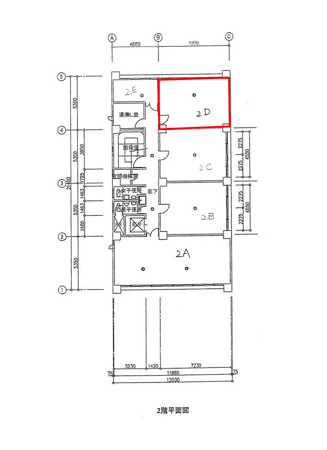 賃貸オフィス間取り図