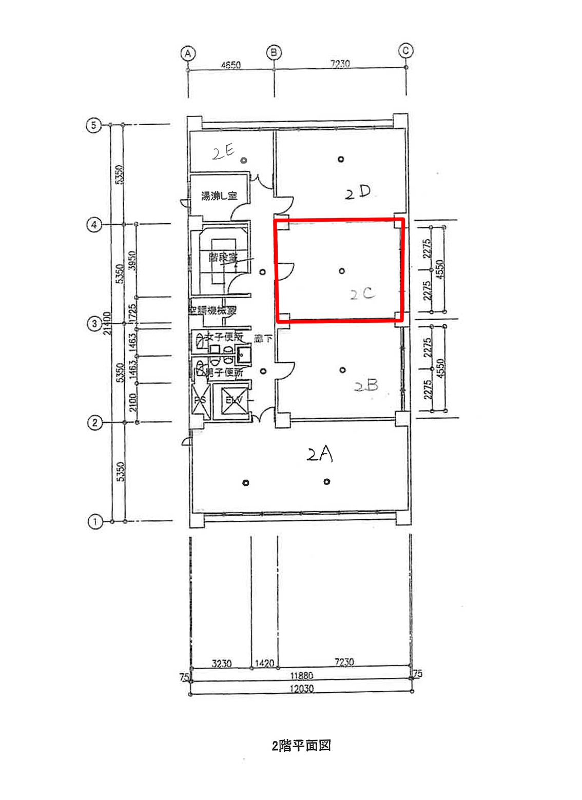 賃貸オフィス間取り図