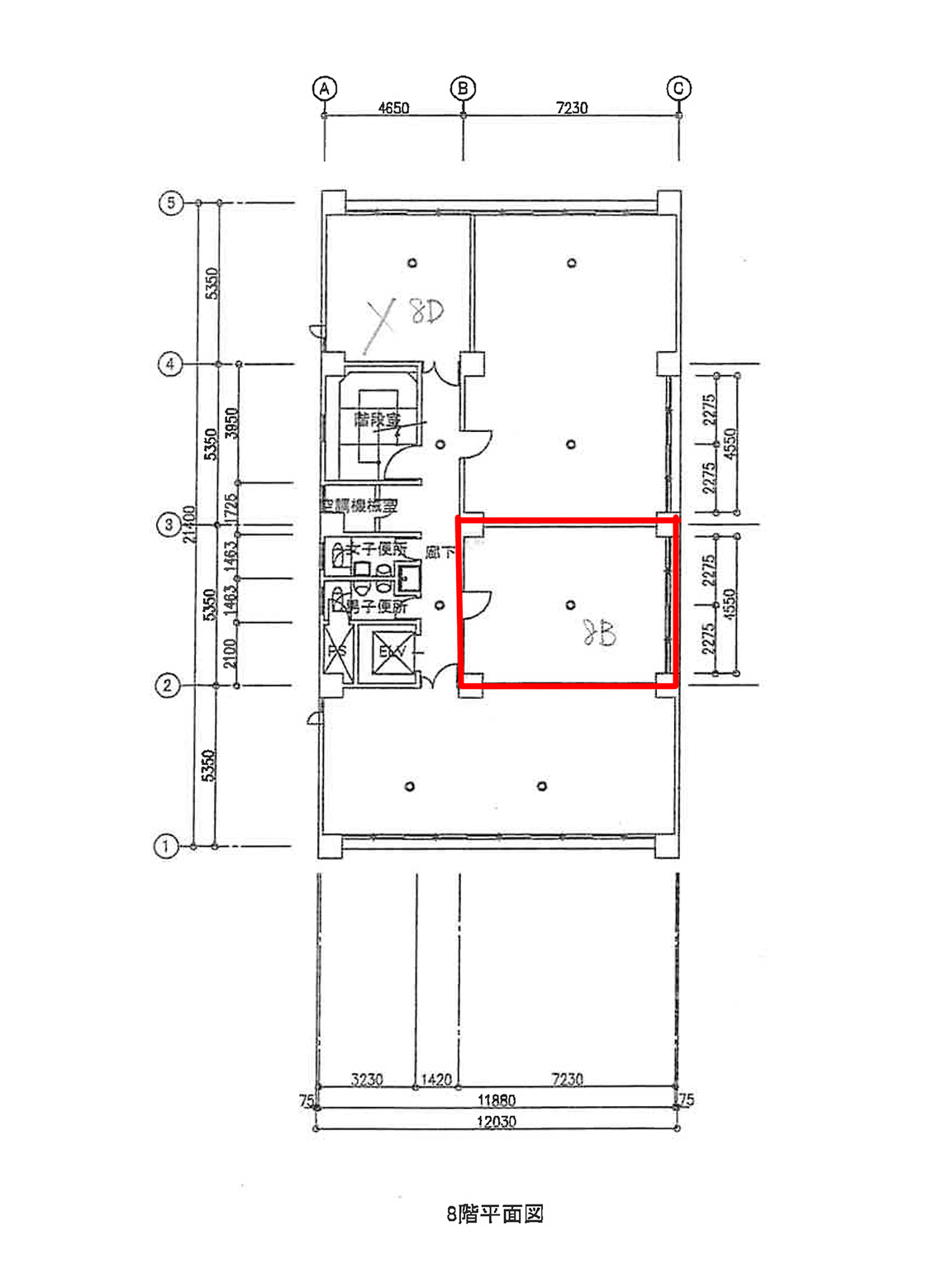 賃貸オフィス間取り図