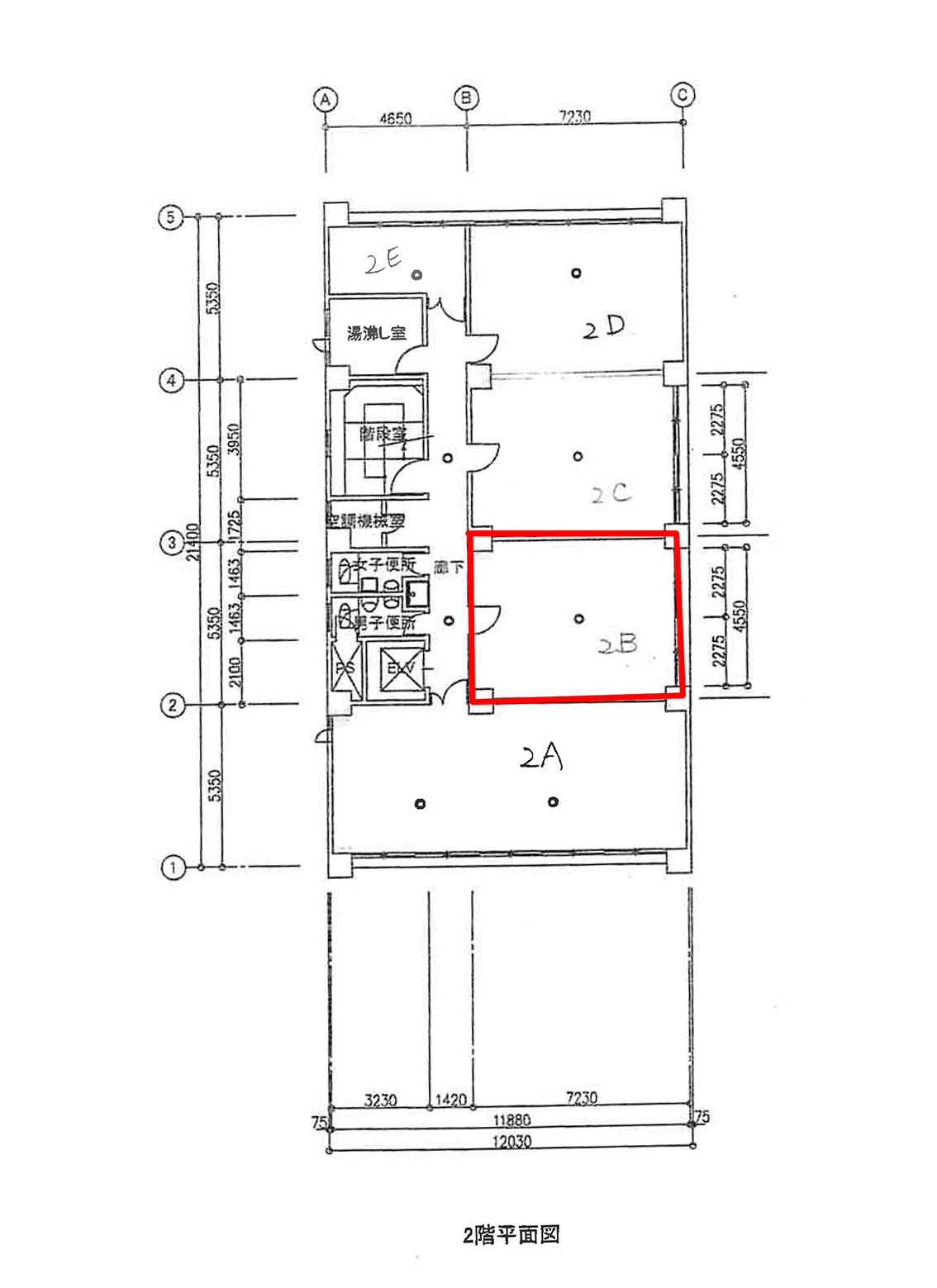 賃貸オフィス間取り図