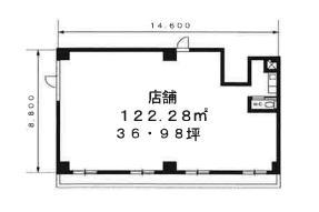 賃貸オフィス間取り図