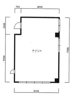 賃貸オフィス間取り図